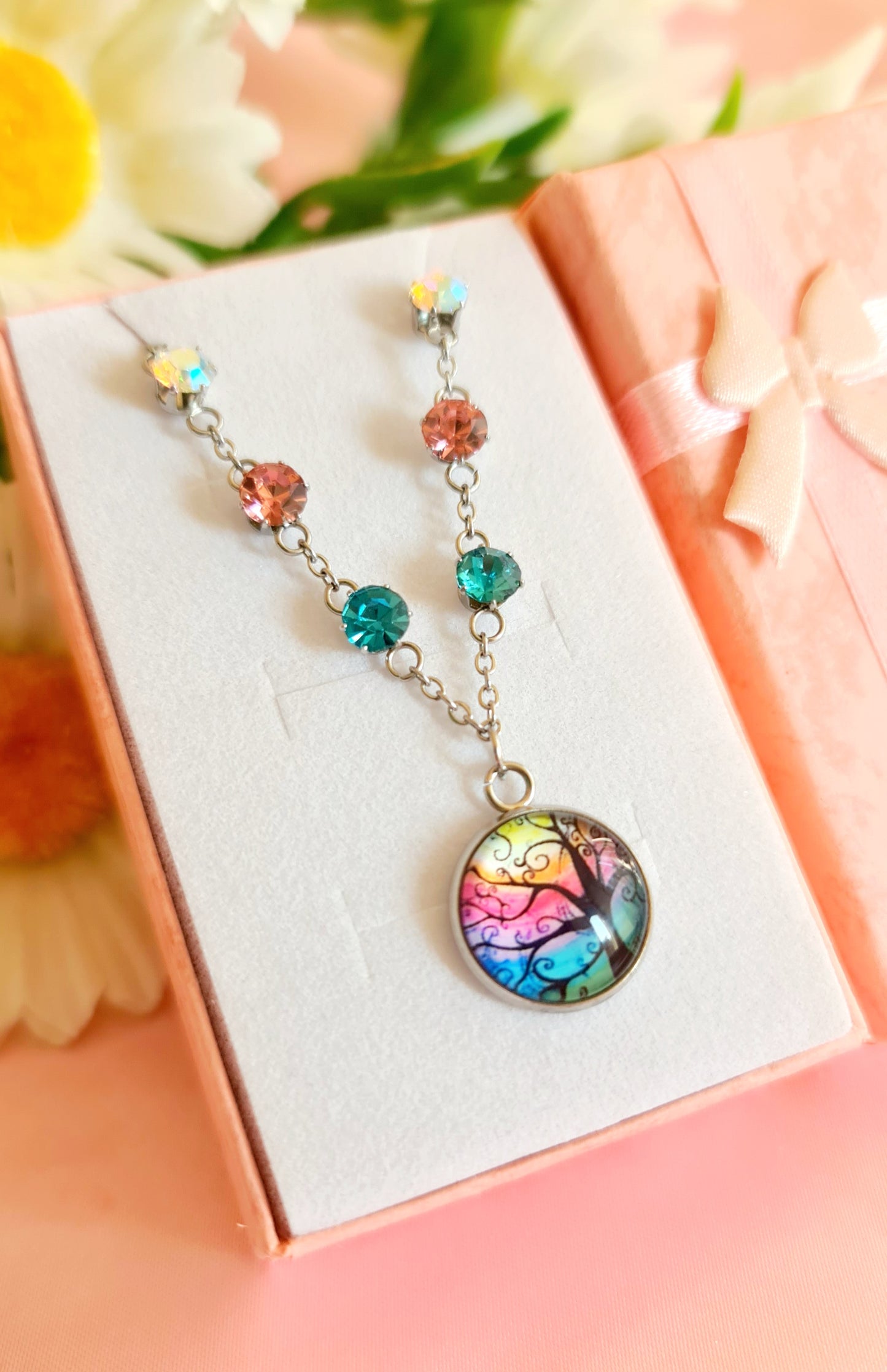Bracciale cabochon albero della vita