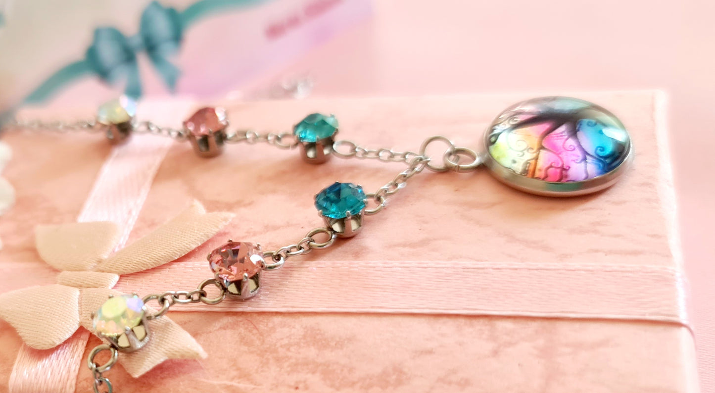 Bracciale cabochon albero della vita
