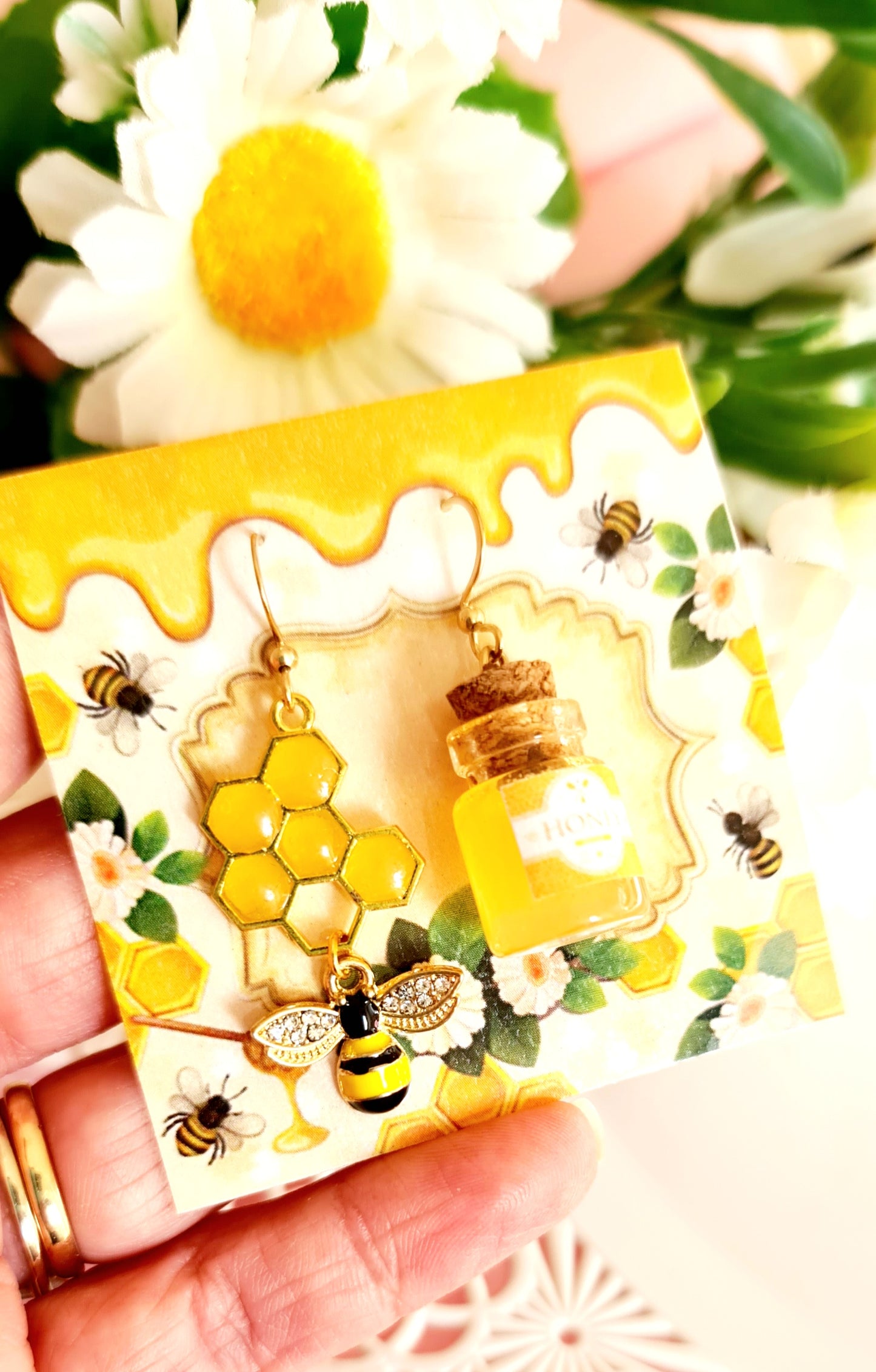 Orecchini api e miele