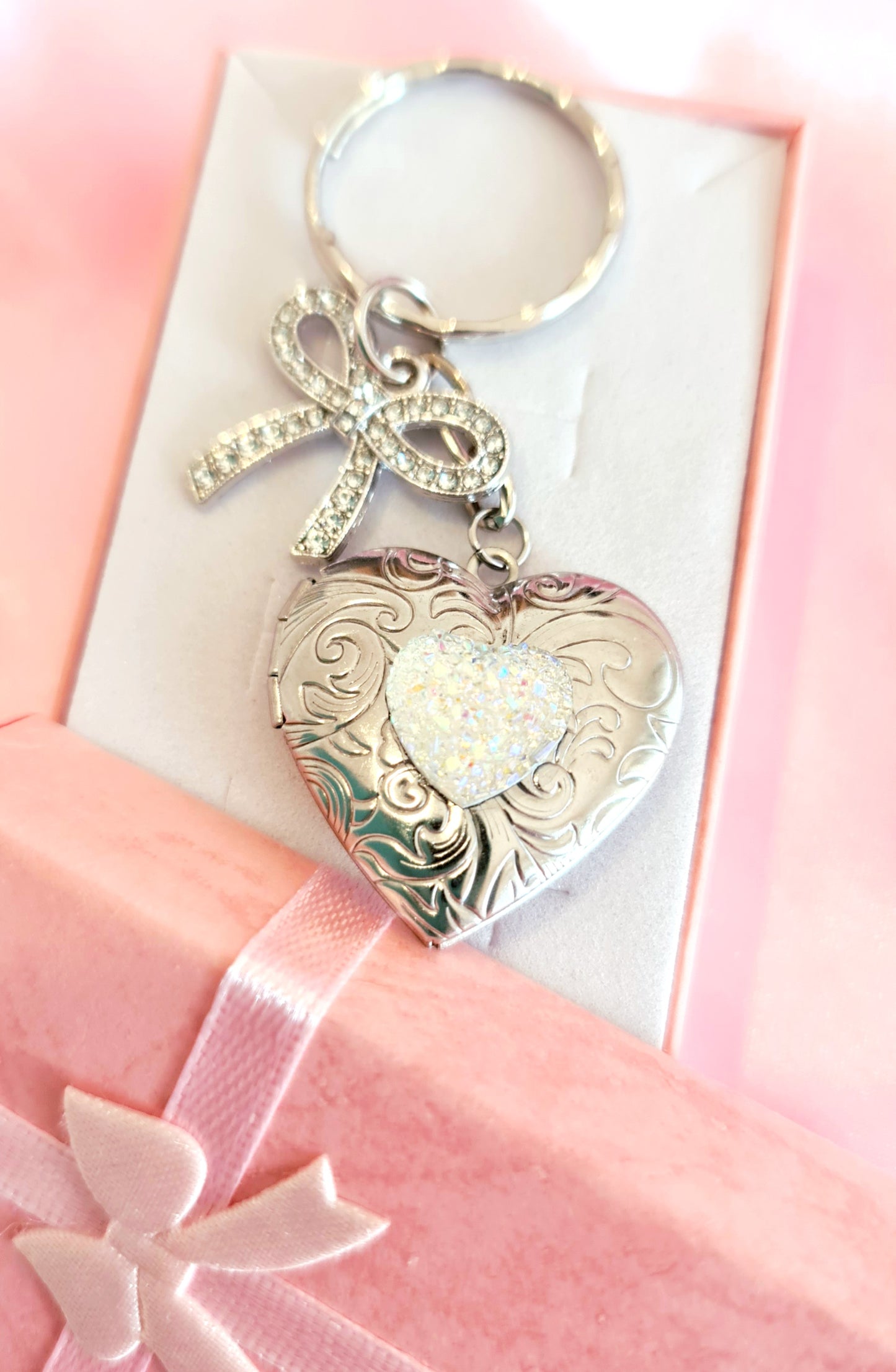 Portachiavi portafoto acciaio