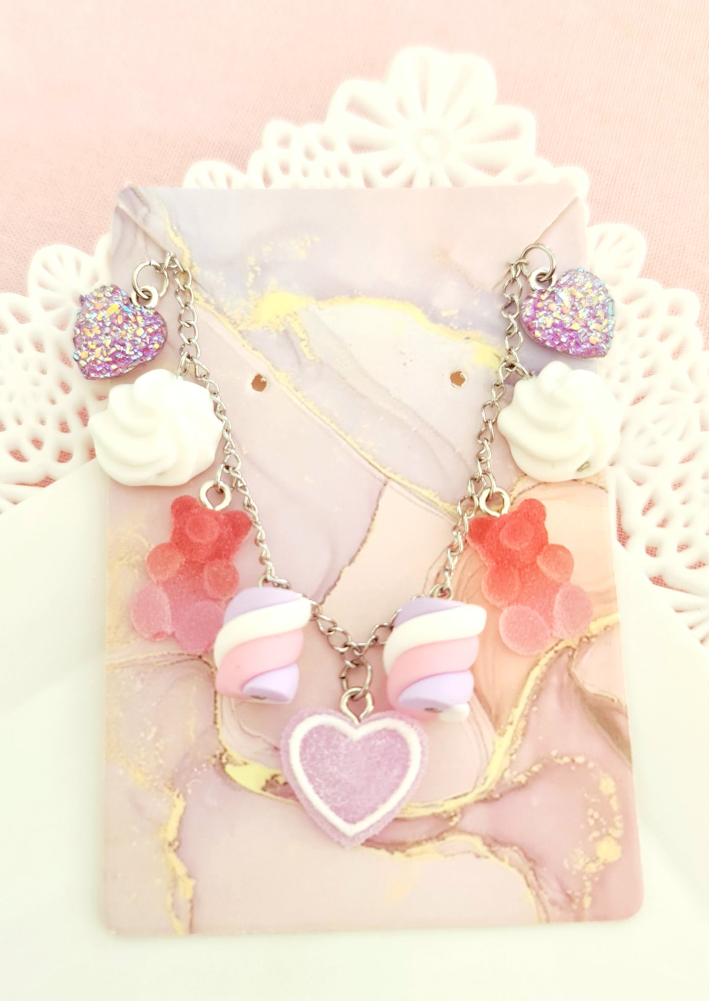 Bracciali per bambine con finti dolcetti