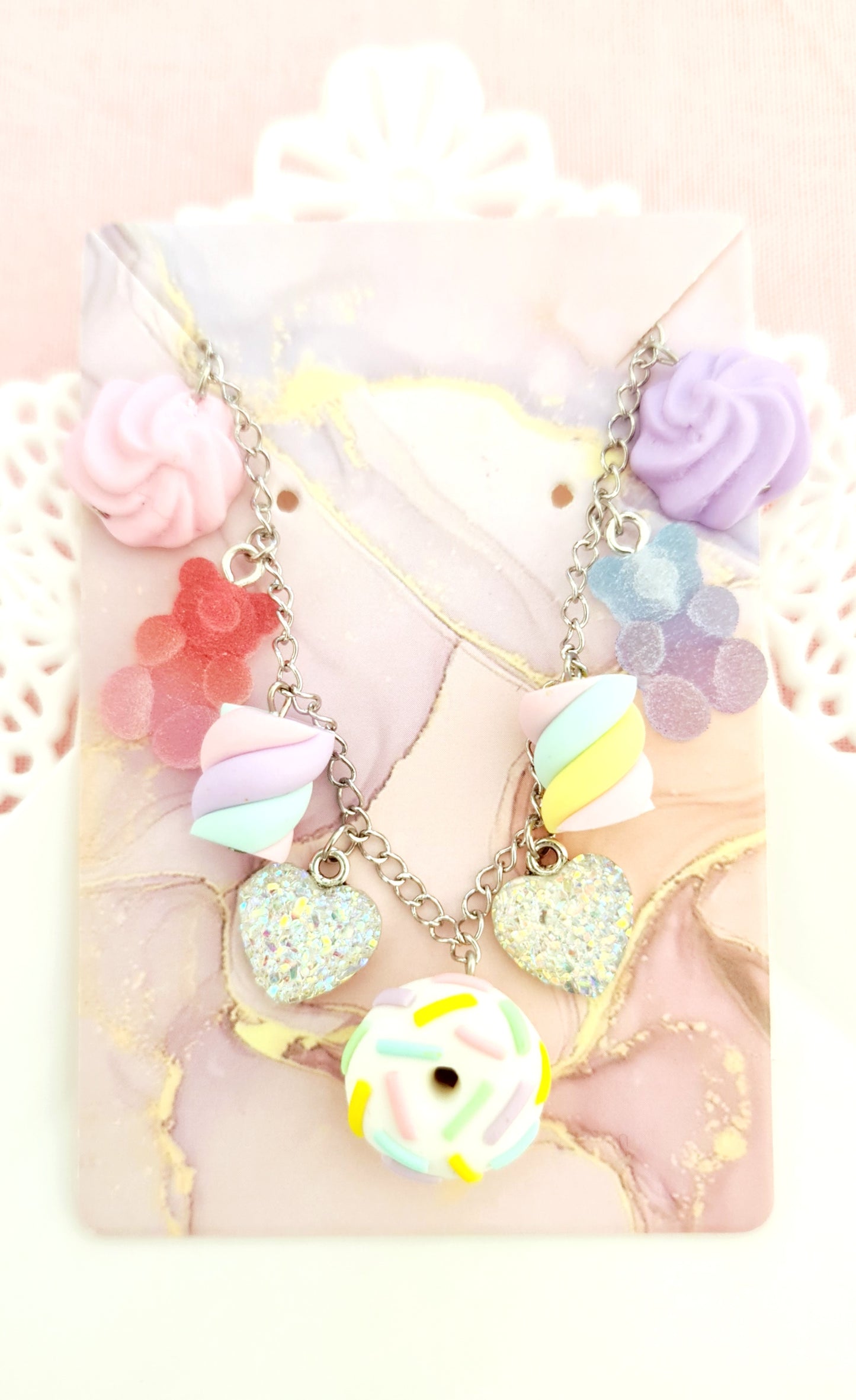Bracciali per bambine con finti dolcetti