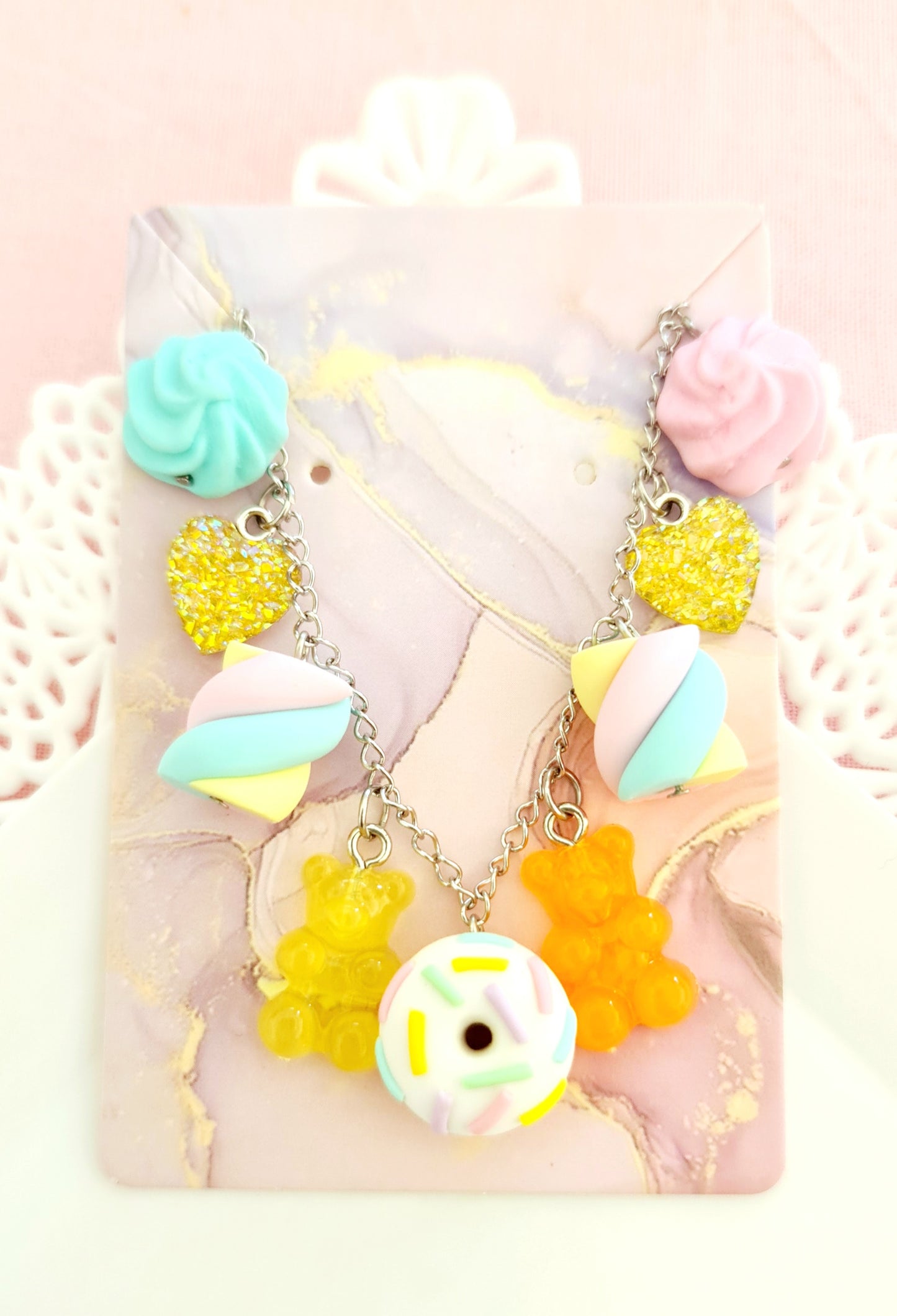 Bracciali per bambine con finti dolcetti