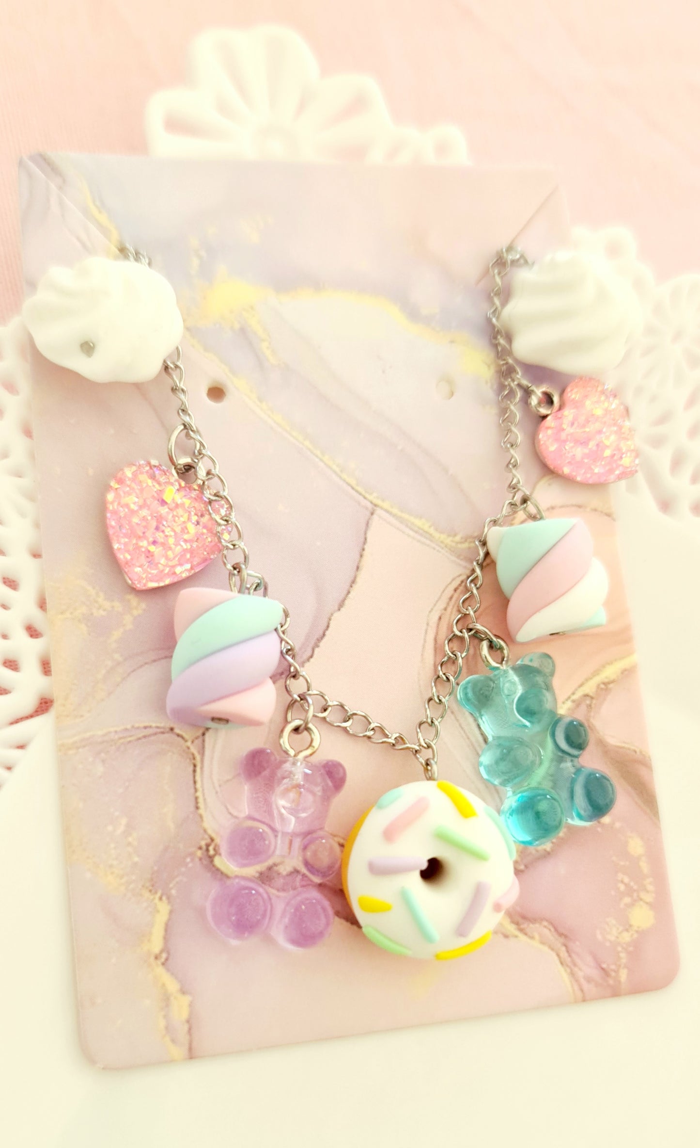Bracciali per bambine con finti dolcetti