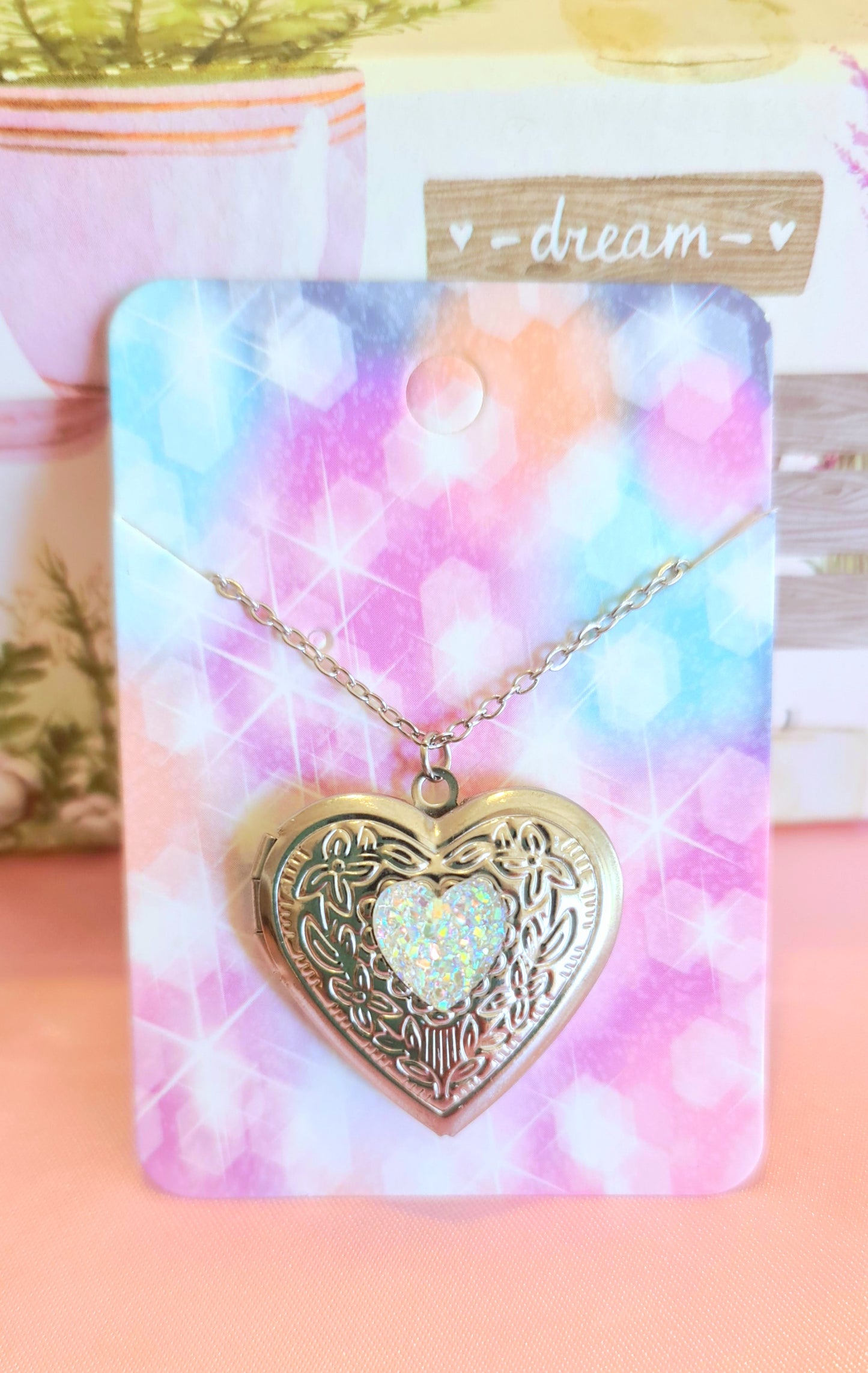 Collana portafoto cuore