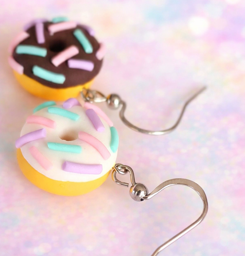 Orecchini Donut in Fimo – Dolci Tentazioni Handmade 🍩