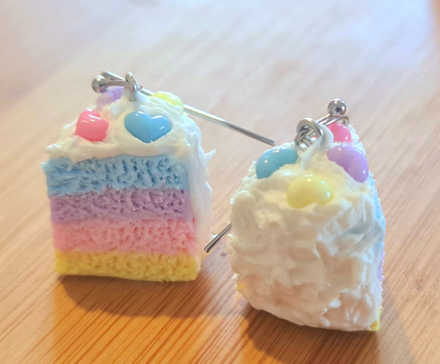 Orecchini torta arcobaleno