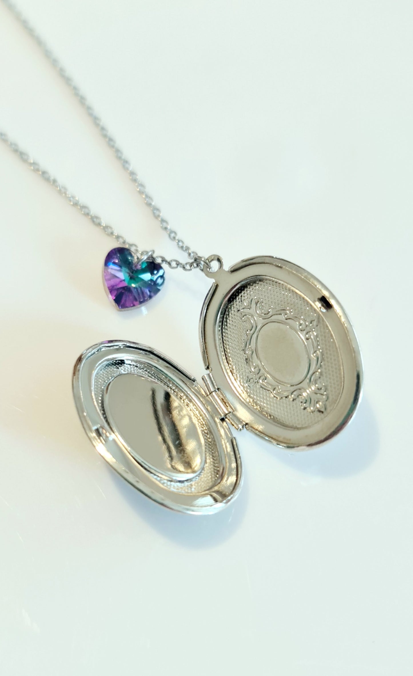 Collana portafoto effetto marmo 1