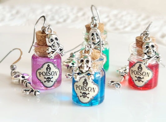 Orecchini pozioni di veleno per Halloween