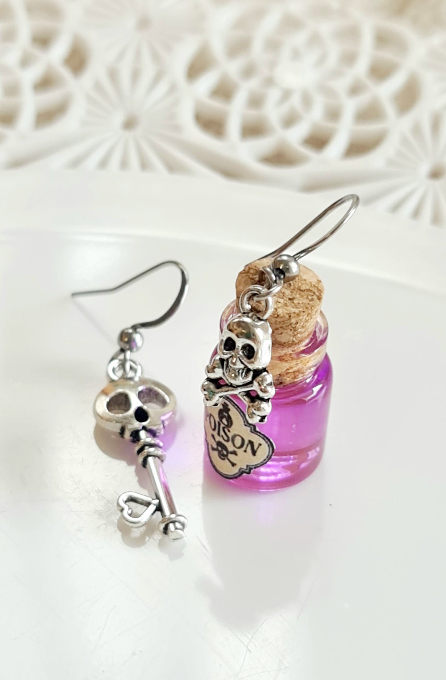 Orecchini pozioni di veleno per Halloween