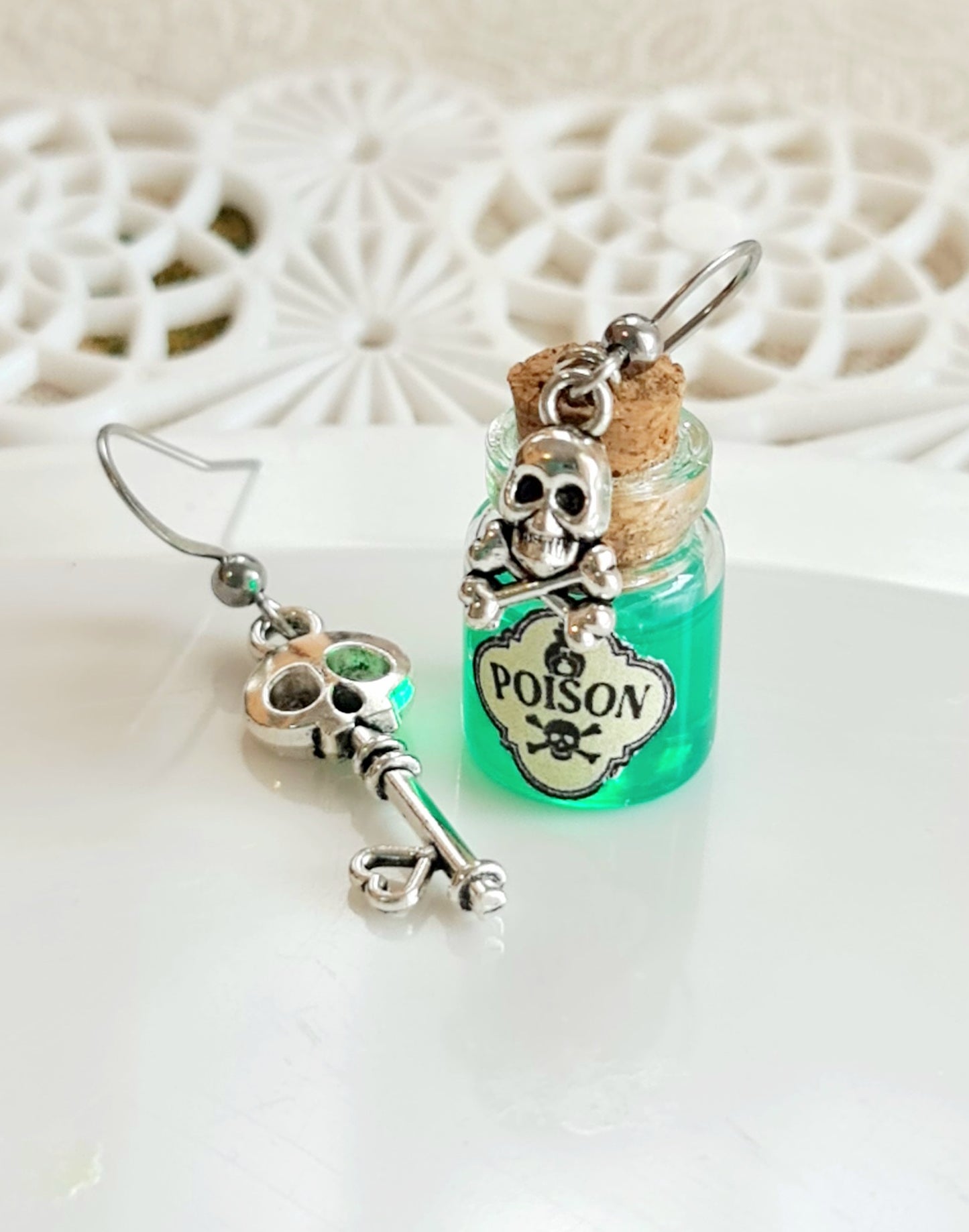 Orecchini pozioni di veleno per Halloween