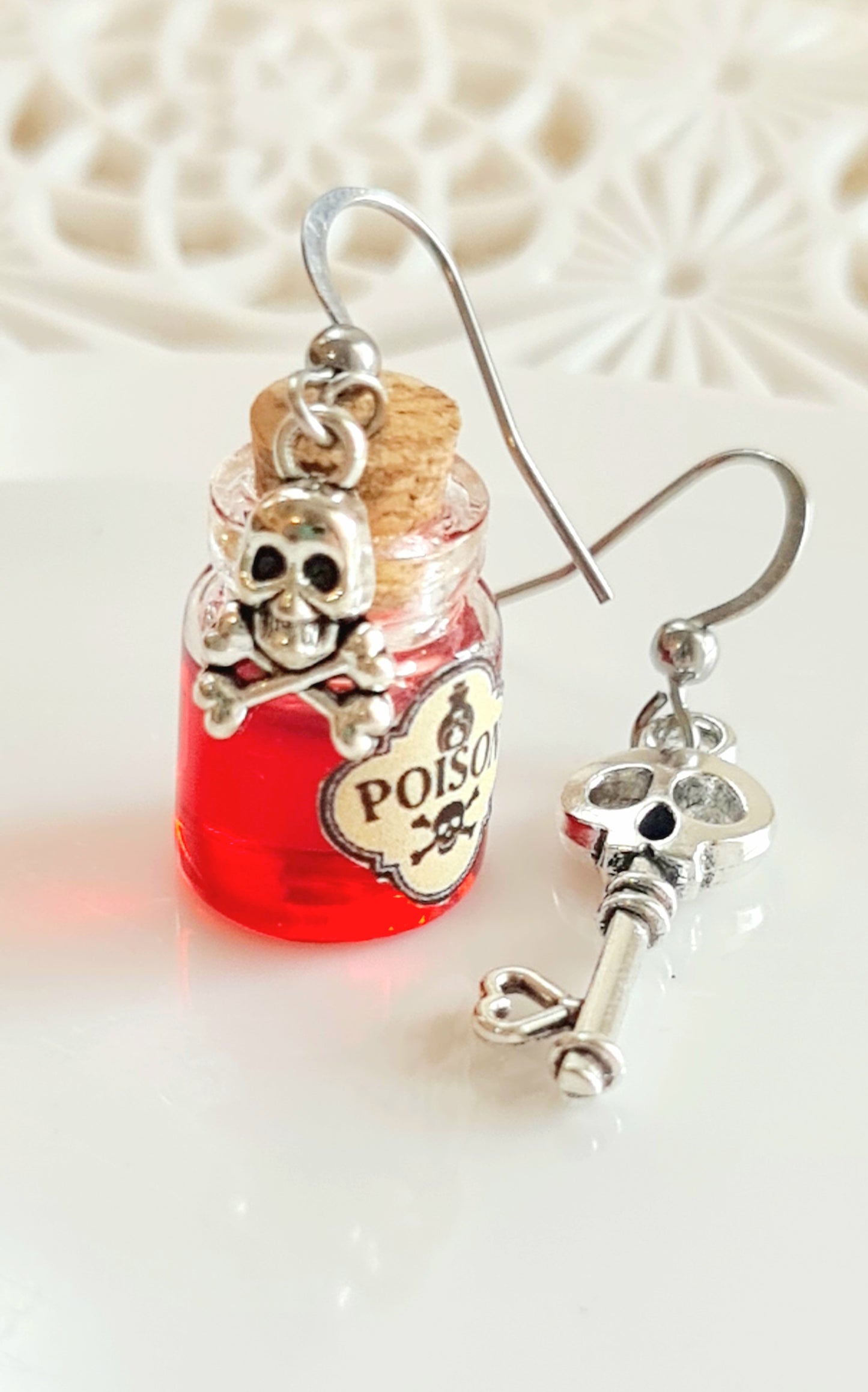Orecchini pozioni di veleno per Halloween