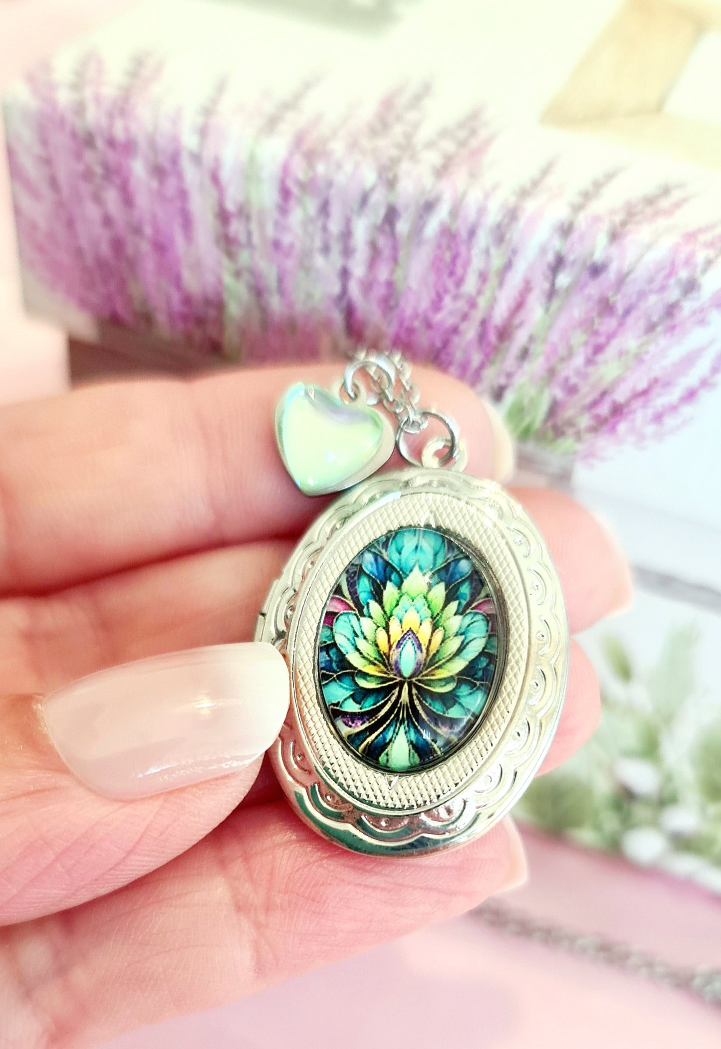 Collana portafoto fiore 2