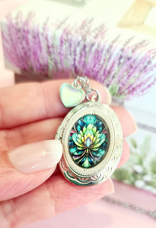Collana portafoto fiore 2