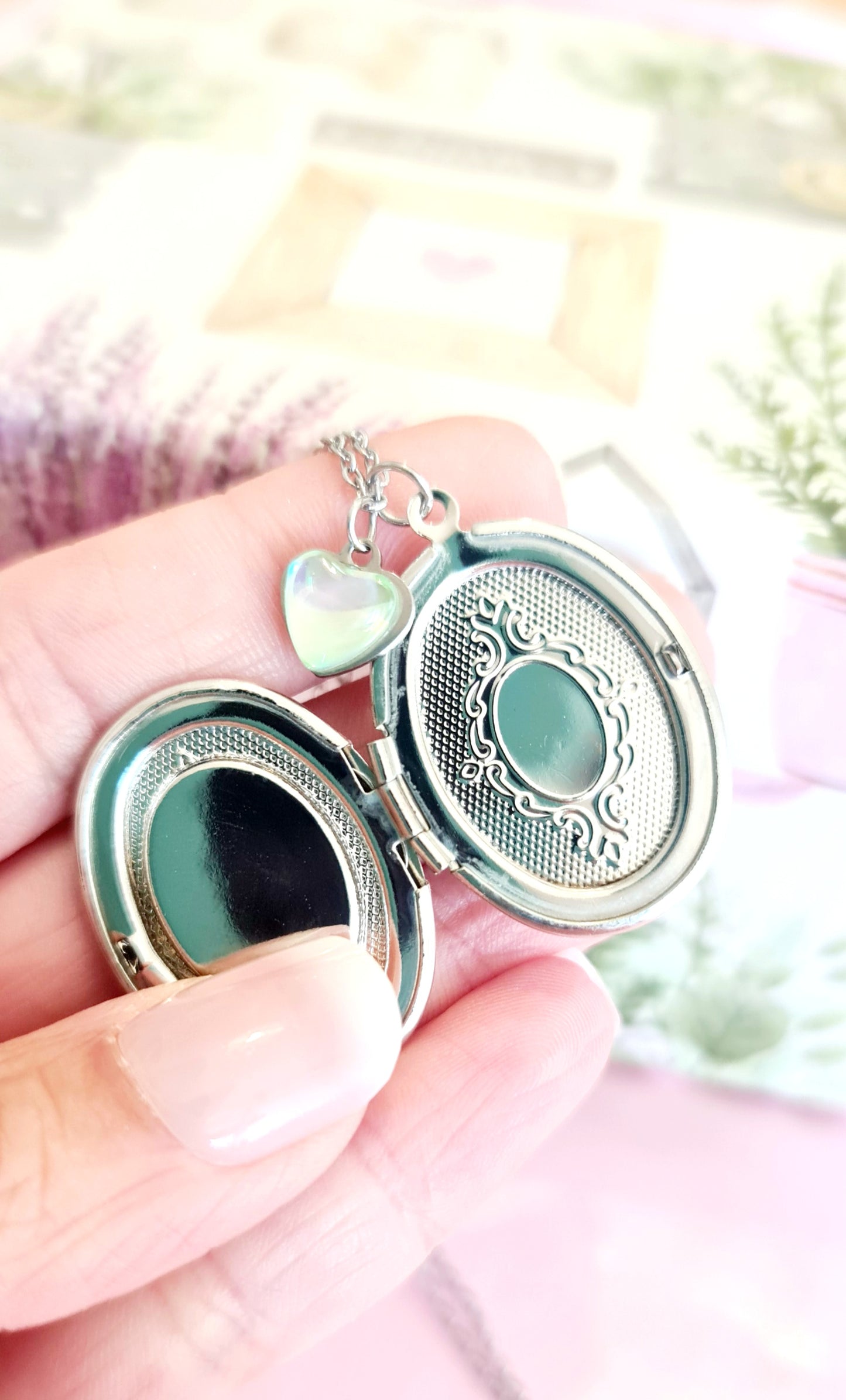 Collana portafoto fiore 2