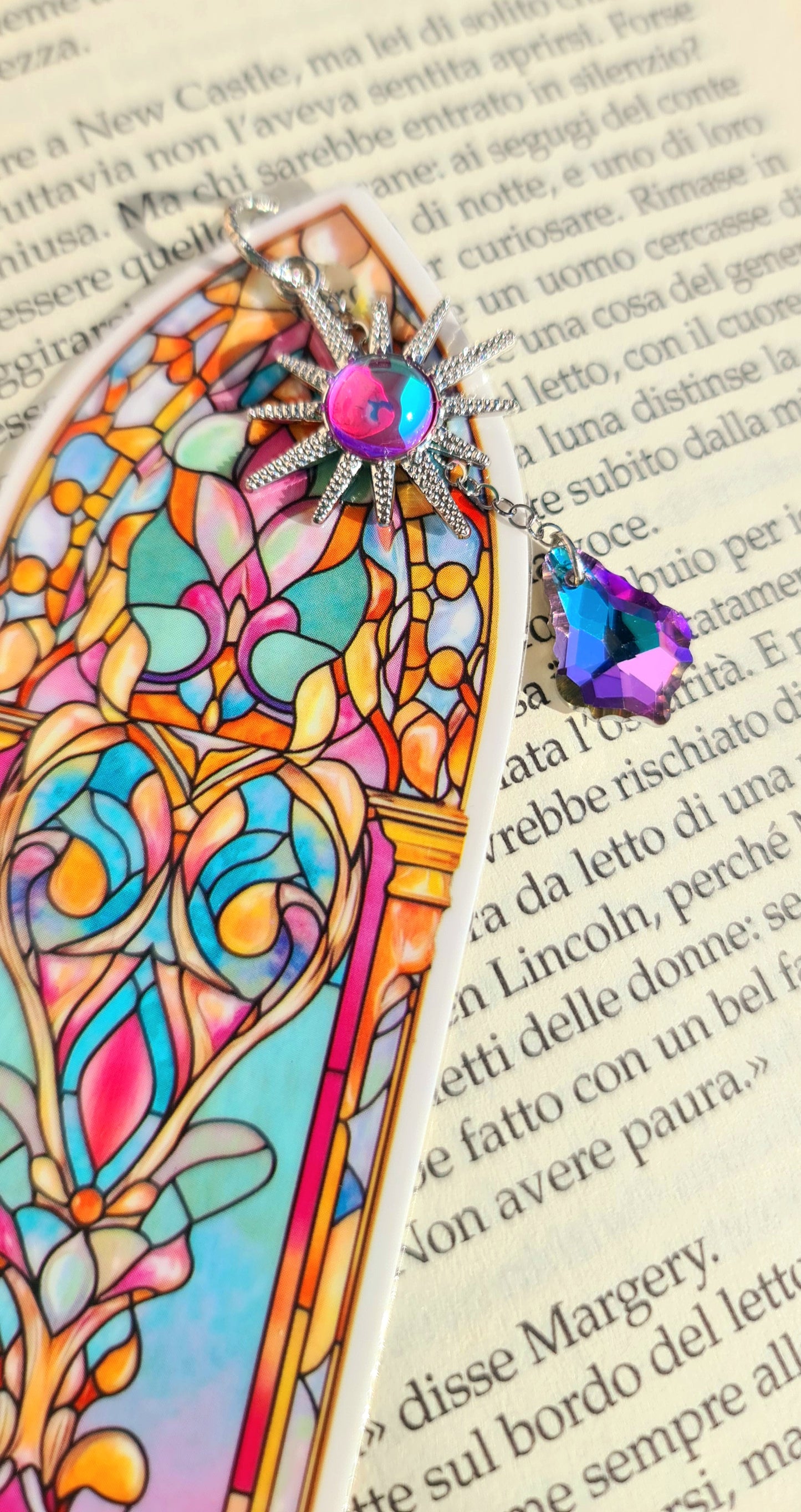 Segnalibri con vetrate stile liberty (stile 1)