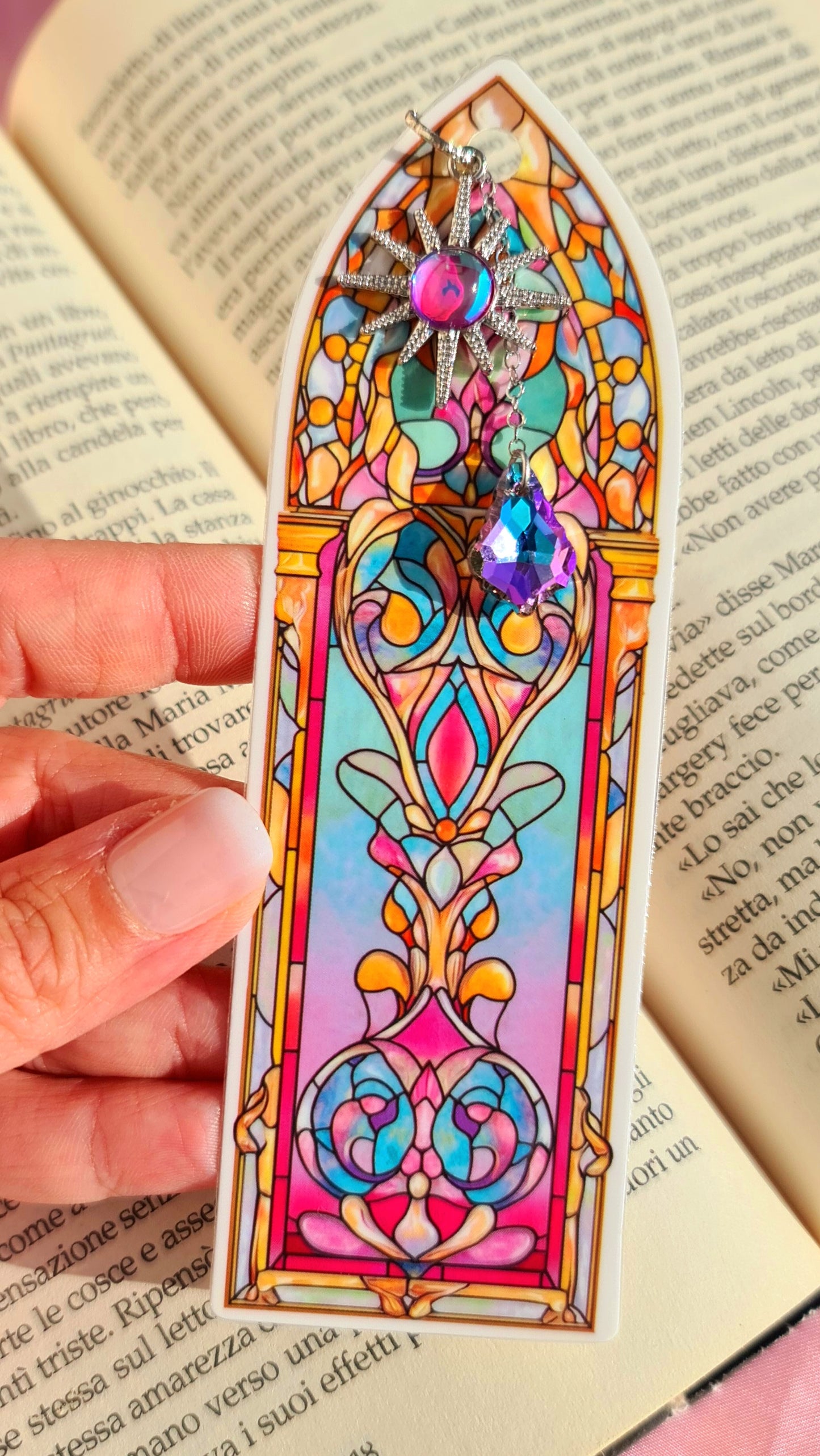 Segnalibri con vetrate stile liberty (stile 1)