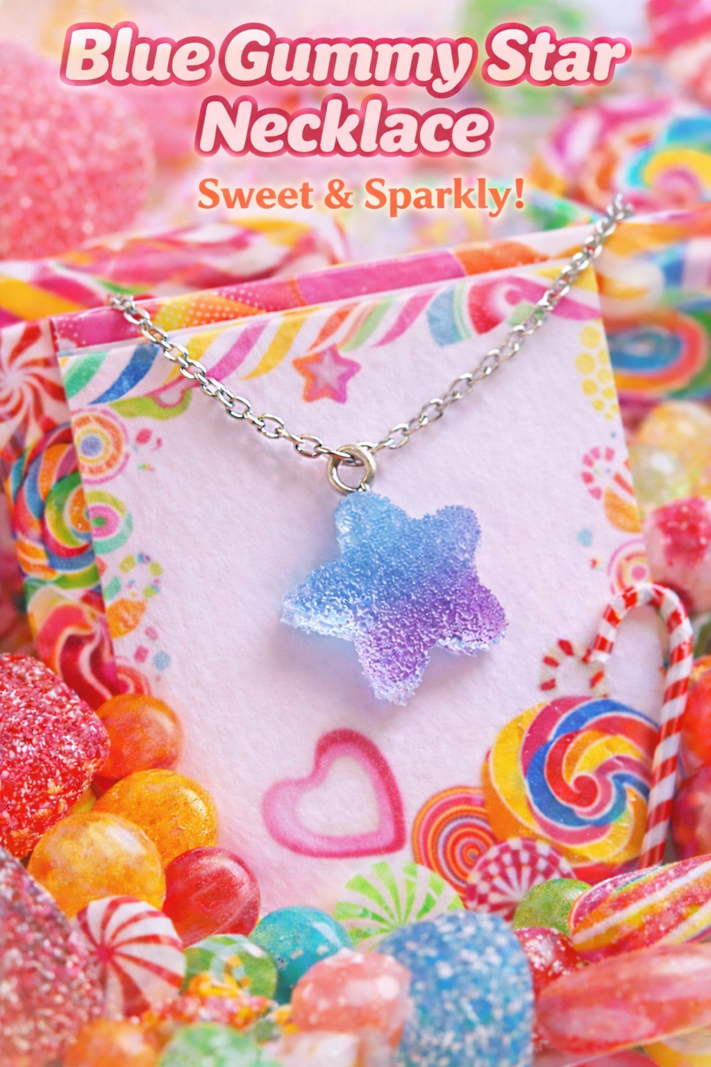 Collane con finte caramelle gommose a forma di stella – Idee regalo carine per bambine e per le piccole invitate ad una festa di compleanno
