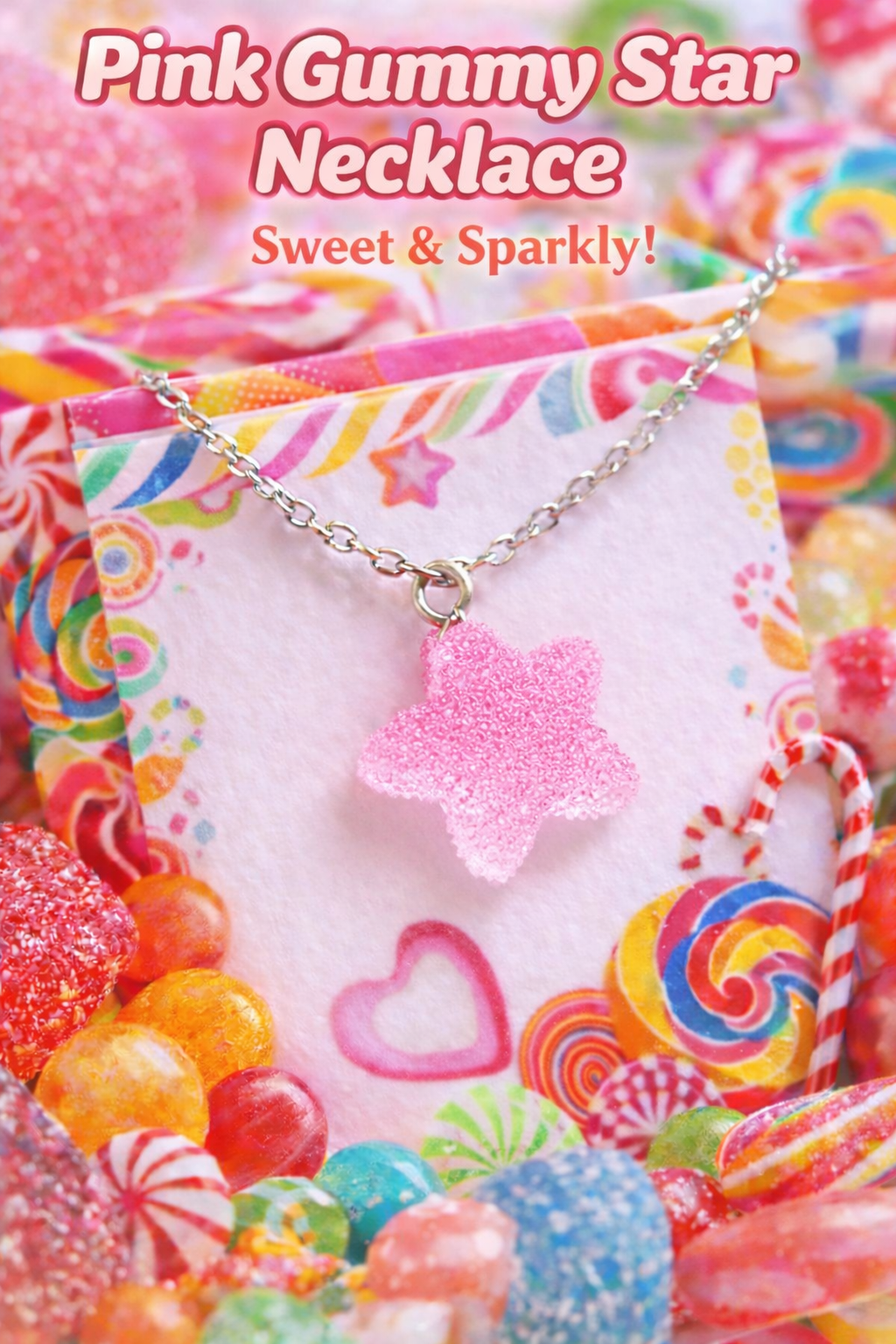 Collane con finte caramelle gommose a forma di stella – Idee regalo carine per bambine e per le piccole invitate ad una festa di compleanno