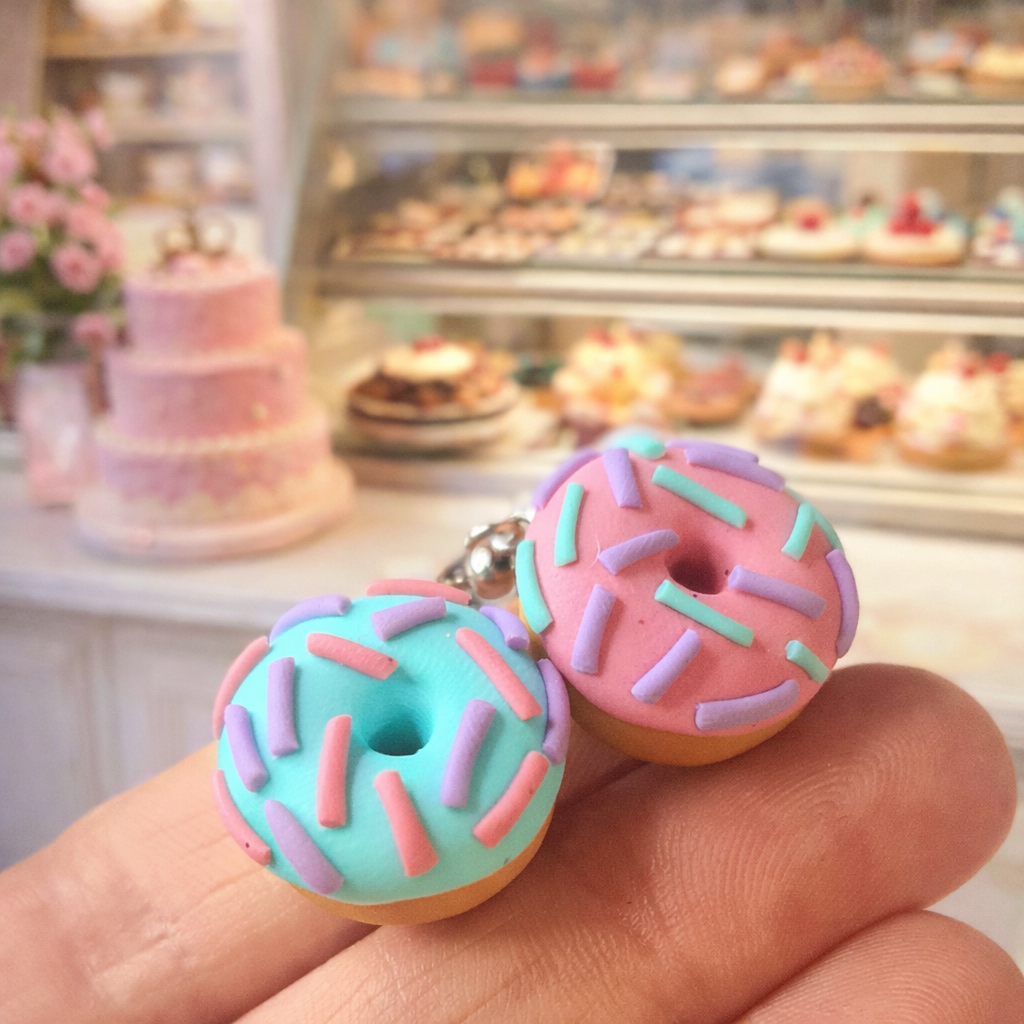 Orecchini Donut colori pastello – Idee regalo compleanno bambina