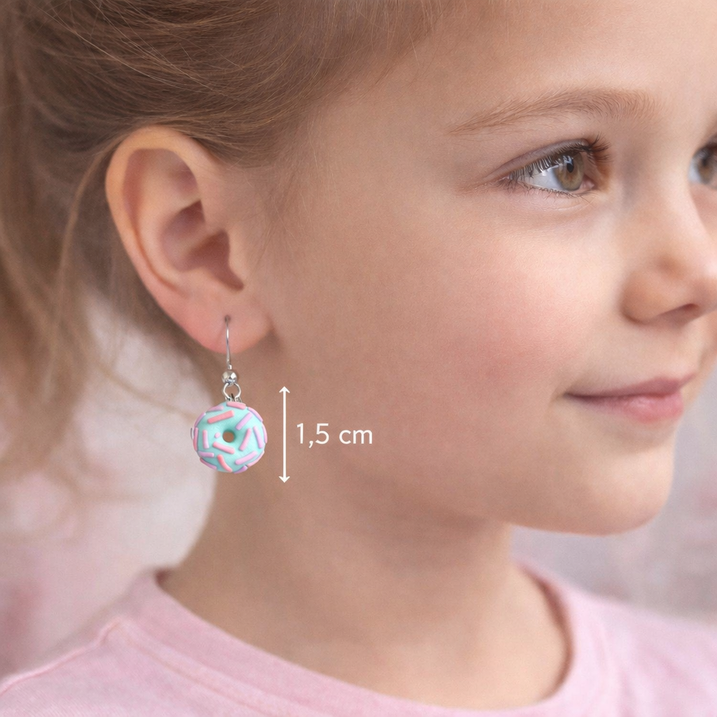 Orecchini Donut colori pastello – Idee regalo compleanno bambina
