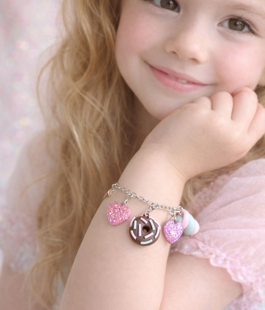 Bracciali con finti dolcetti color cioccolato