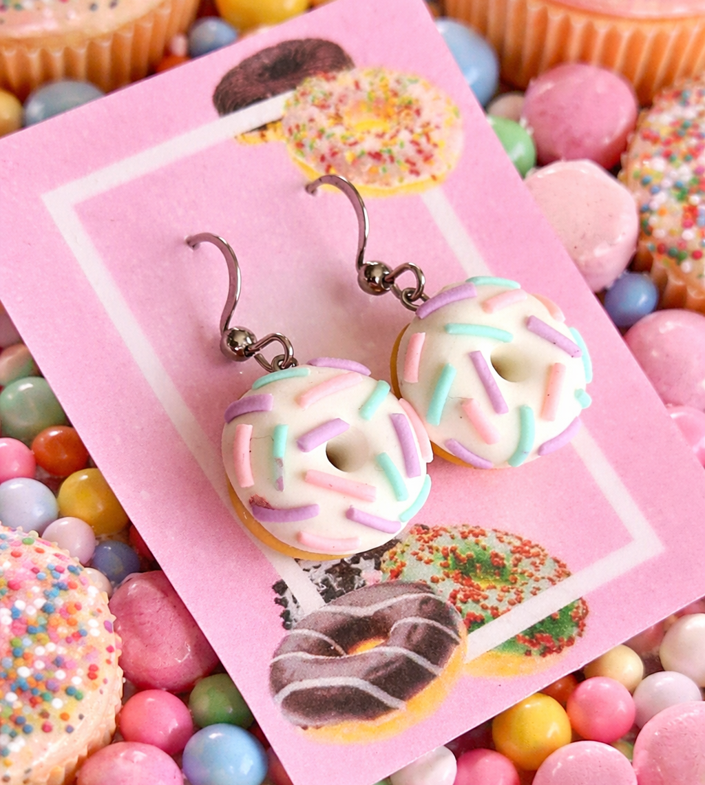 Orecchini Donut in Fimo – Dolci Tentazioni Handmade 🍩