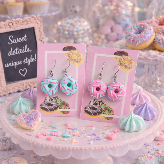 Orecchini Donut colori pastello – Idee regalo compleanno bambina