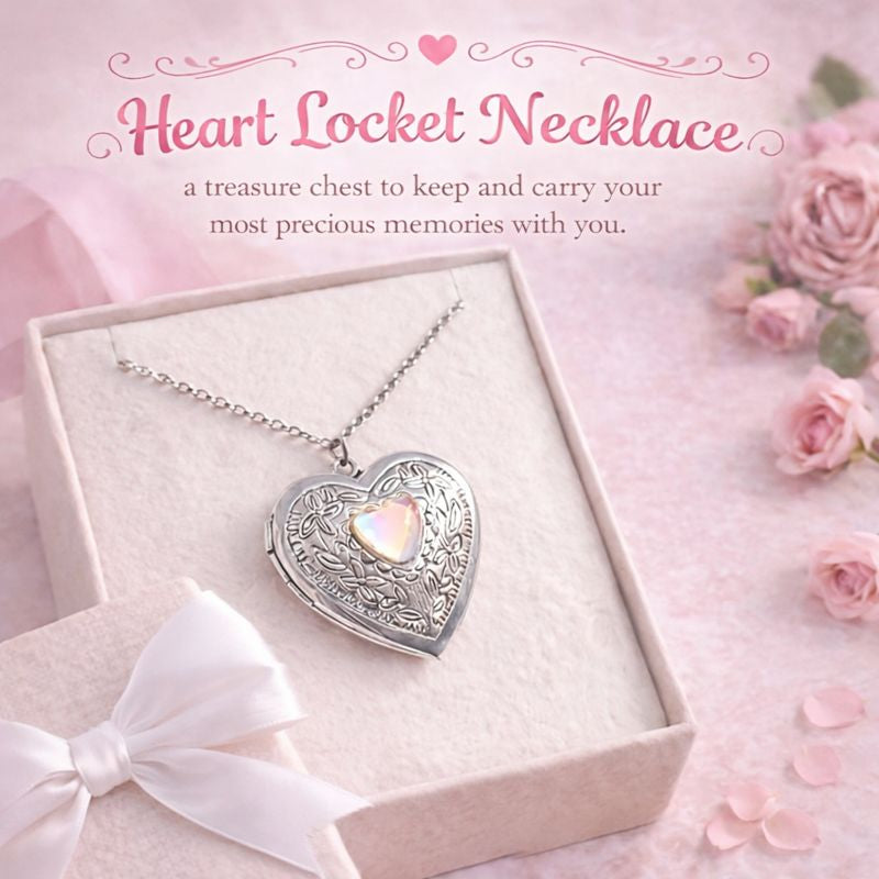 Collana con Medaglione portafoto a Cuore – Gioiello Personalizzato in Acciaio per Custodire i Tuoi Ricordi