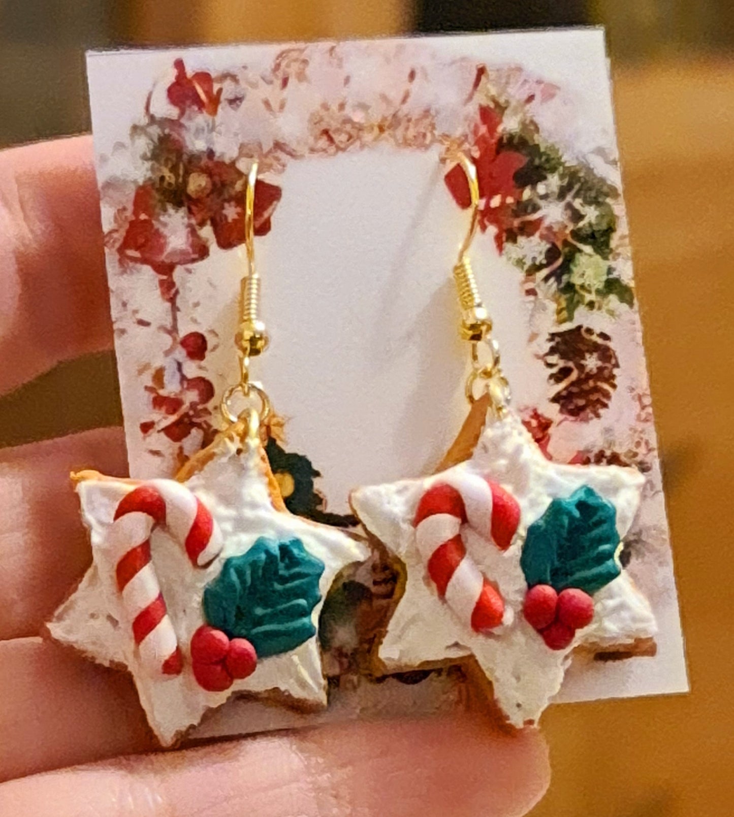 Orecchini con dolcetti di Natale