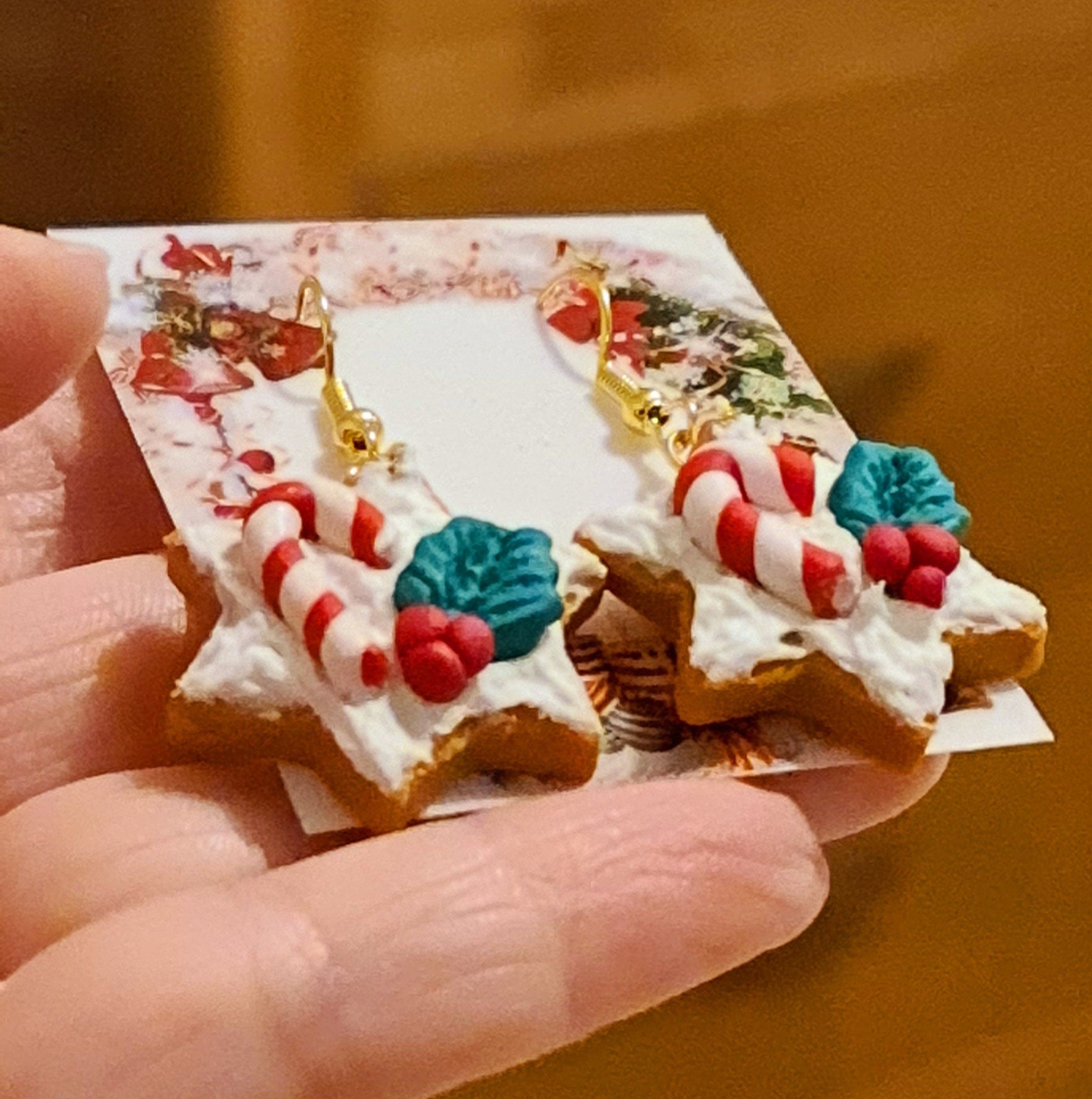 Orecchini con dolcetti di Natale