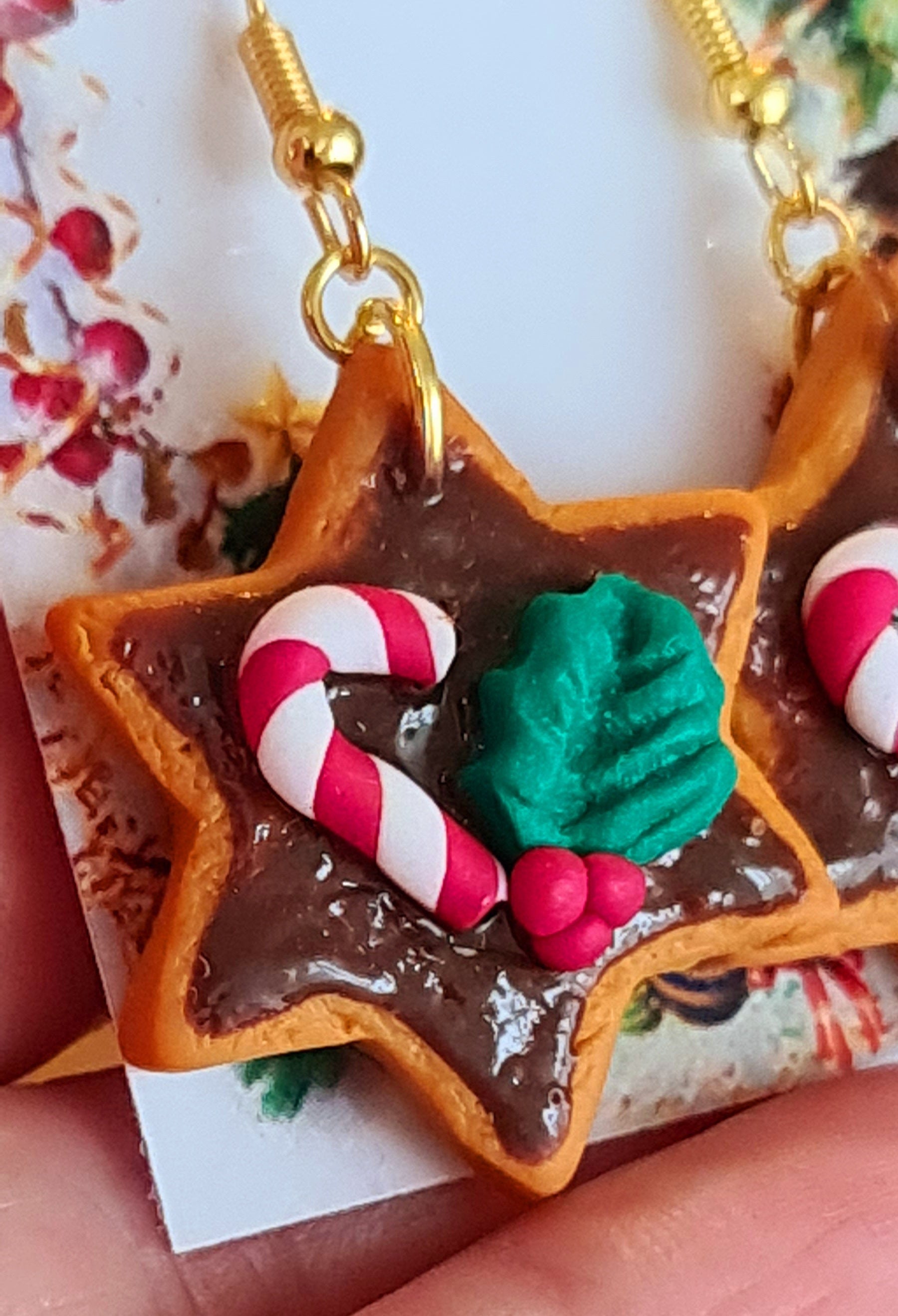 Orecchini con dolcetti di Natale