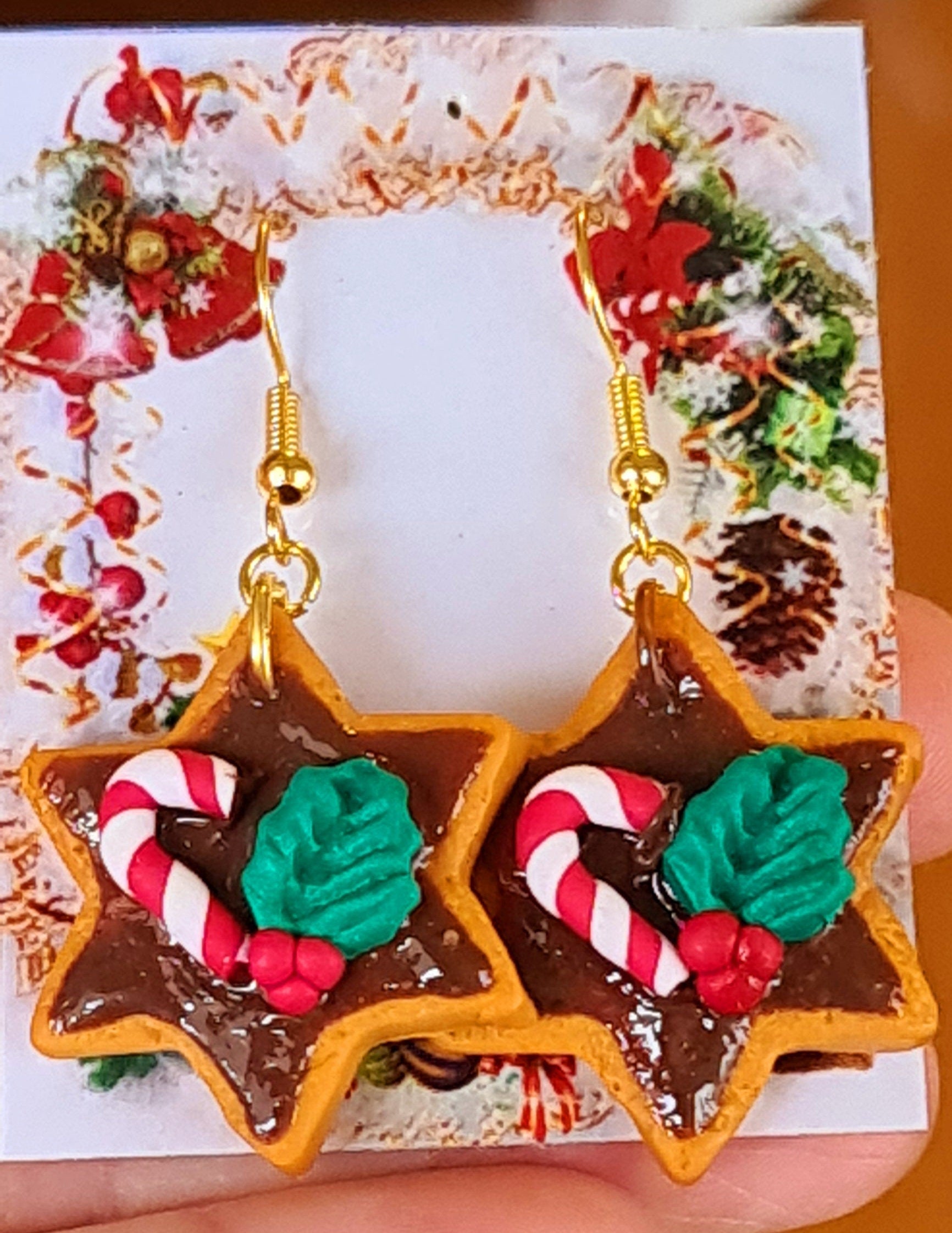 Orecchini con dolcetti di Natale
