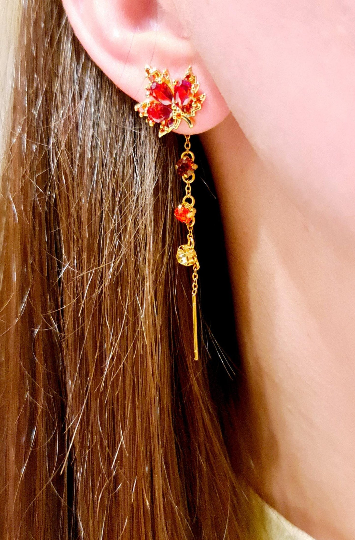 Multipurpose earrings FOLIAGE